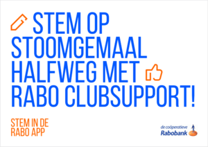 Stem voor 25 september op het Stoomgemaal via RaboClubSupport